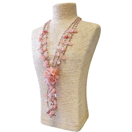 Pastel Pink Necklace | Flower Necklace | Spring Necklace
