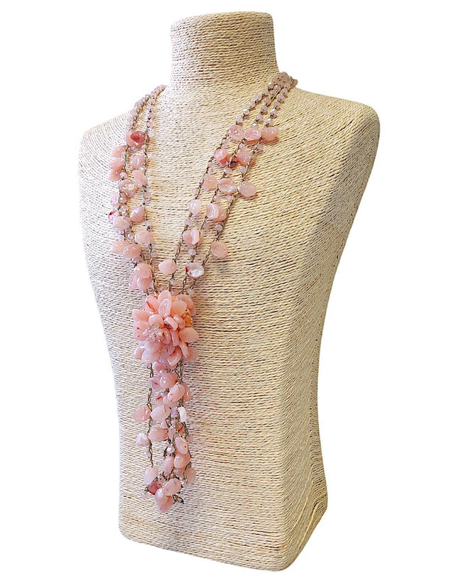 Pastel Pink Necklace | Flower Necklace | Spring Necklace