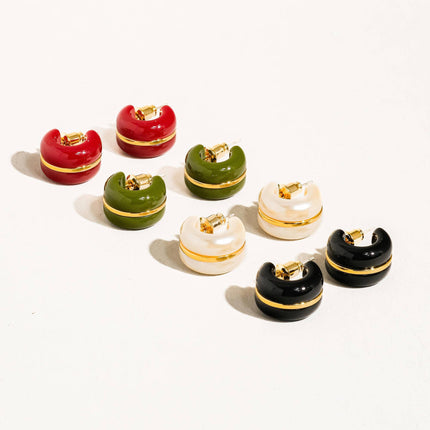 Arlo 18K Gold Small C Hoop Earring