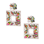 Gold / Pink and Green / 3 inches