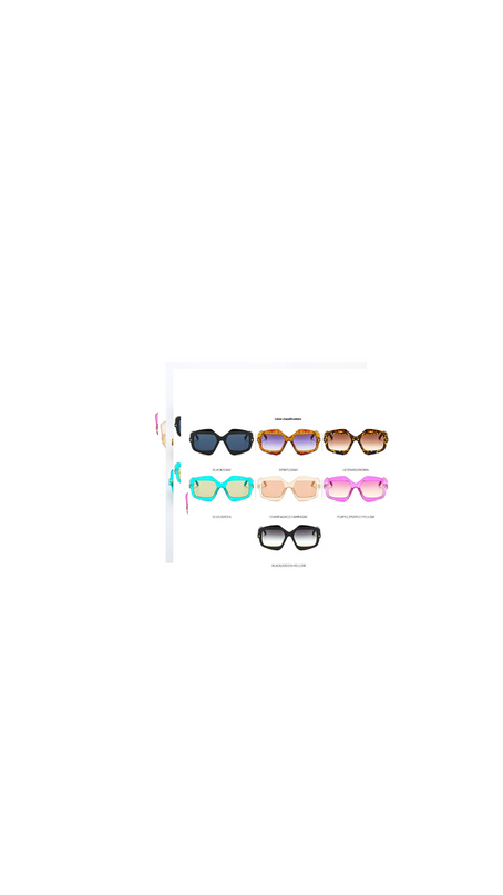 NEW T-SHAPED IRREGULAR TRENDY COLORFUL SUNGLASSES_CWASG0377