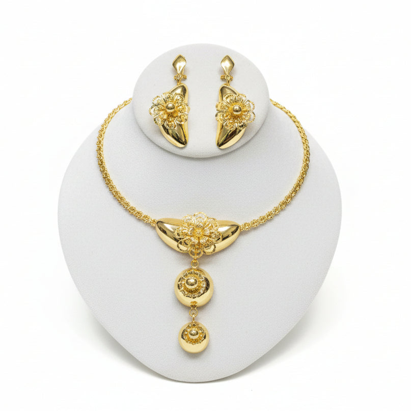 Golden Bloom Cascade Set