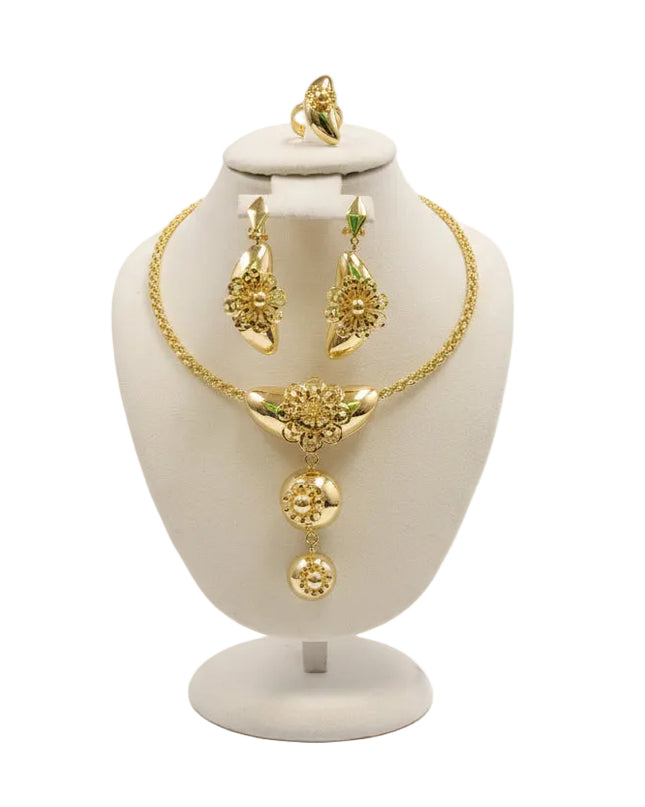Golden Bloom Cascade Set