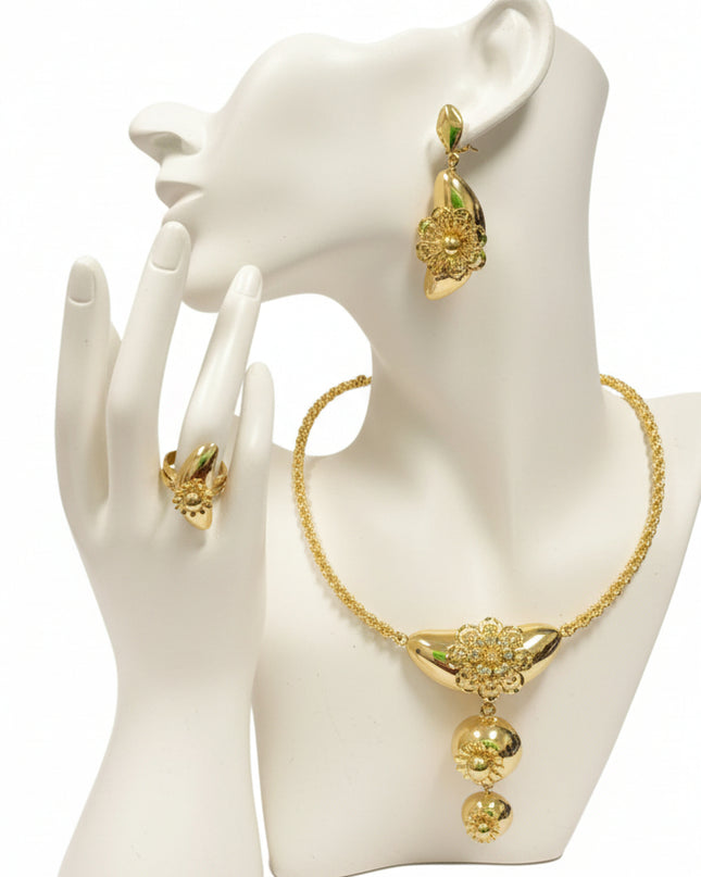Golden Bloom Cascade Set