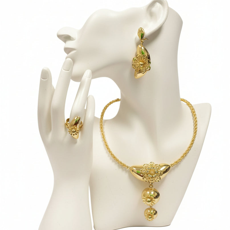 Golden Bloom Cascade Set