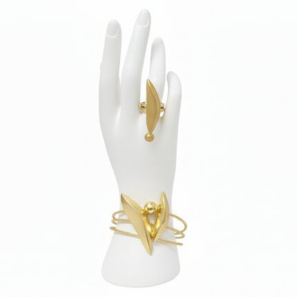 Modern Gold Sculpture