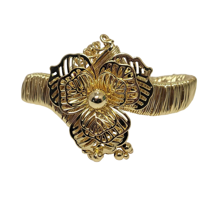 Golden Orchid Wire-Work Jewelry Set