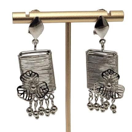 Silver Orchid Wire-Work Jewelry Set