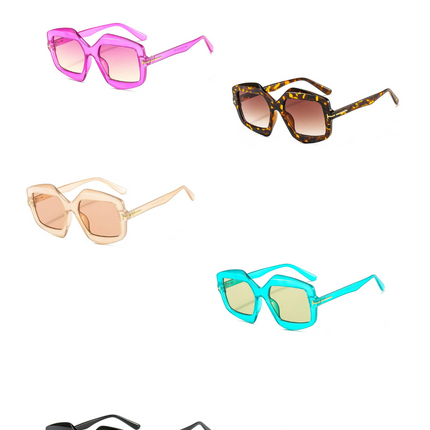 NEW T-SHAPED IRREGULAR TRENDY COLORFUL SUNGLASSES_CWASG0377