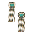 3.25 x 1.15 inches / Green / Gold