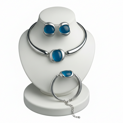 Elegant Gold & Moonstone-Inspired Jewelry Set
