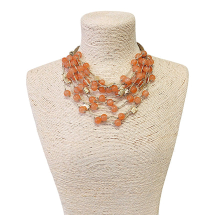 Amber Necklace | Gumball Necklace | Beaded Necklace | Boho