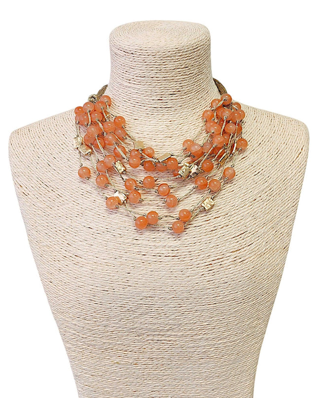 Amber Necklace | Gumball Necklace | Beaded Necklace | Boho