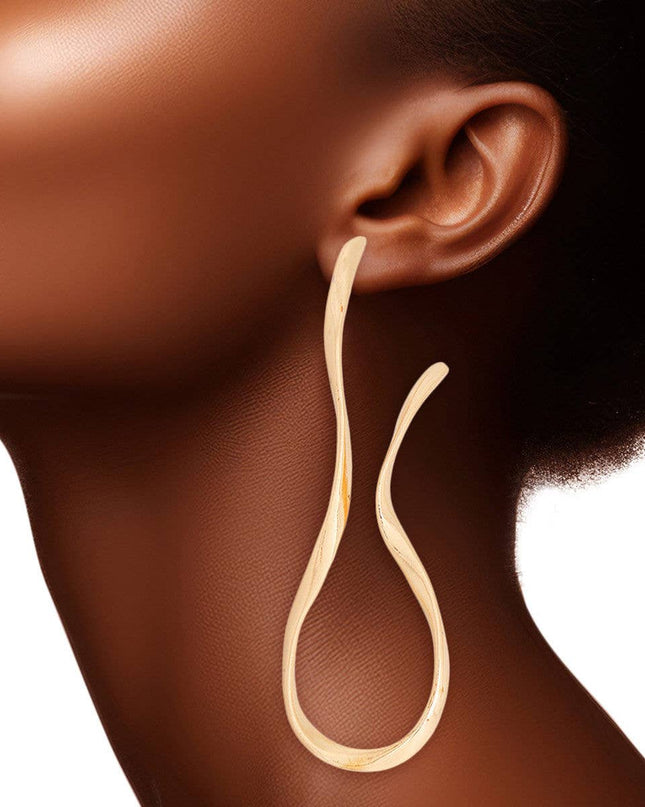Stud Gold Medium Irregular Earrings for Women