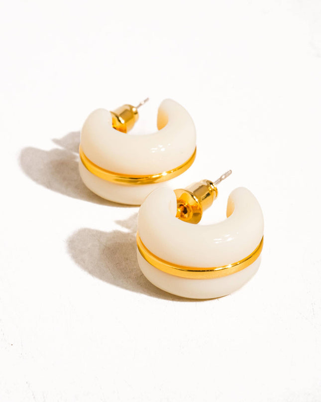 Arlo 18K Gold Small C Hoop Earring