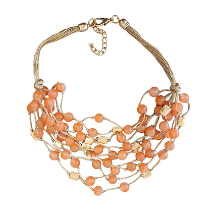 Amber Necklace | Gumball Necklace | Beaded Necklace | Boho