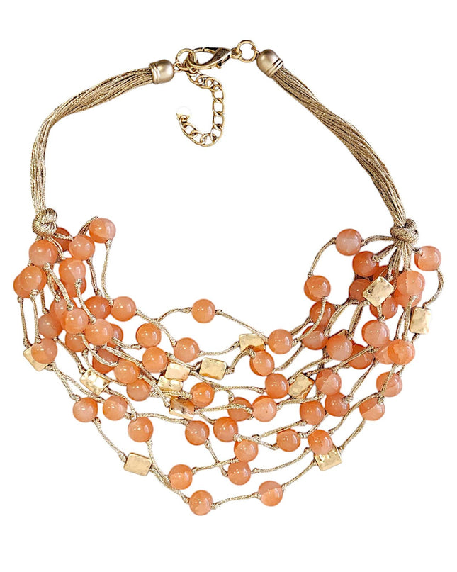 Amber Necklace | Gumball Necklace | Beaded Necklace | Boho