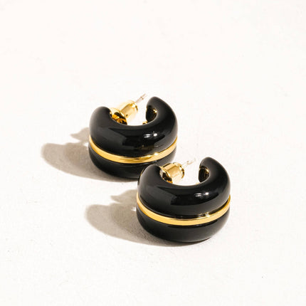 Arlo 18K Gold Small C Hoop Earring