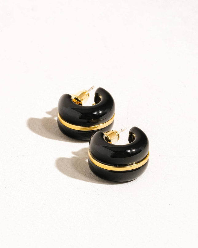 Arlo 18K Gold Small C Hoop Earring