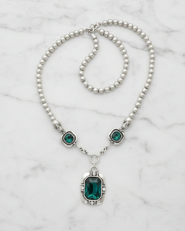 Fine silver plated hand made jewelry set