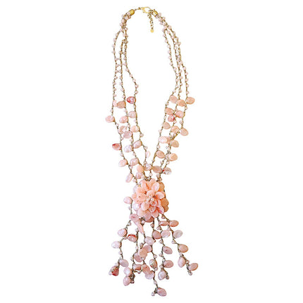 Pastel Pink Necklace | Flower Necklace | Spring Necklace