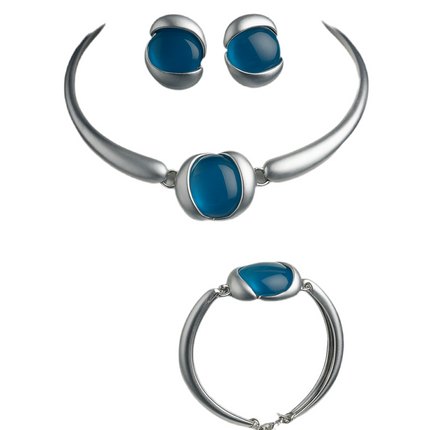 Elegant Aqua Glow Jewelry Set
