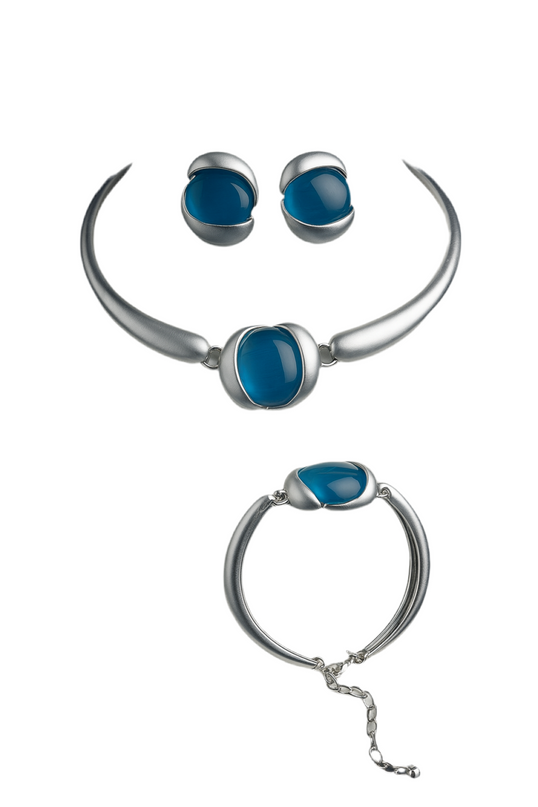 Elegant Aqua Glow Jewelry Set