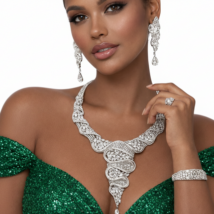 Serpentina Royale Zirconia Bridal Jewelry Set –