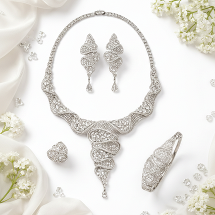 Serpentina Royale Zirconia Bridal Jewelry Set –