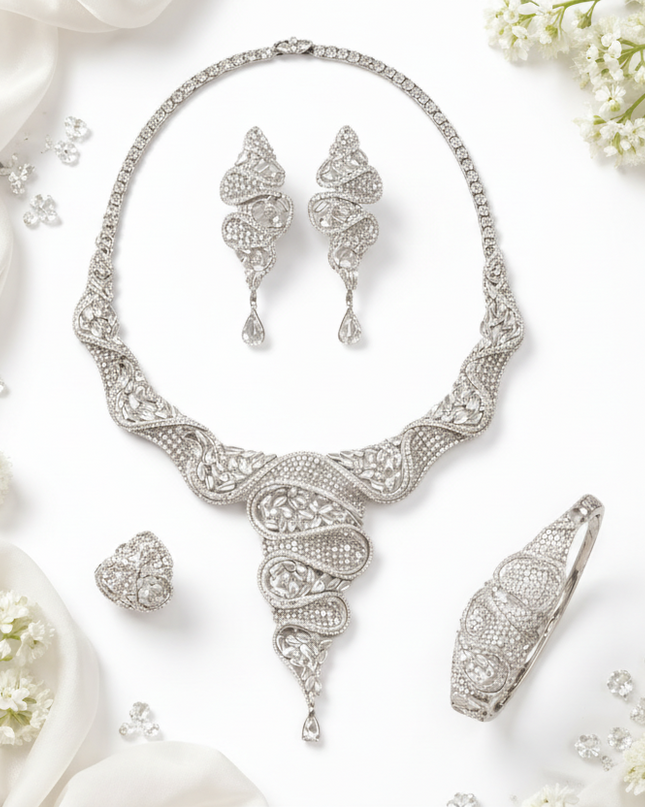 Serpentina Royale Zirconia Bridal Jewelry Set –