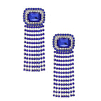Royal Blue / Rhodium / 3.25 x 1.15 inches