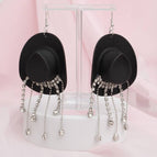 Black / 4.5 x 2 inches / Rhodium