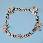 Rhodium / Clear / 20 inches