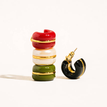Arlo 18K Gold Small C Hoop Earring