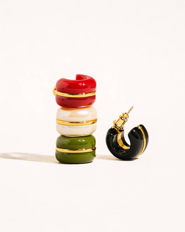 Arlo 18K Gold Small C Hoop Earring