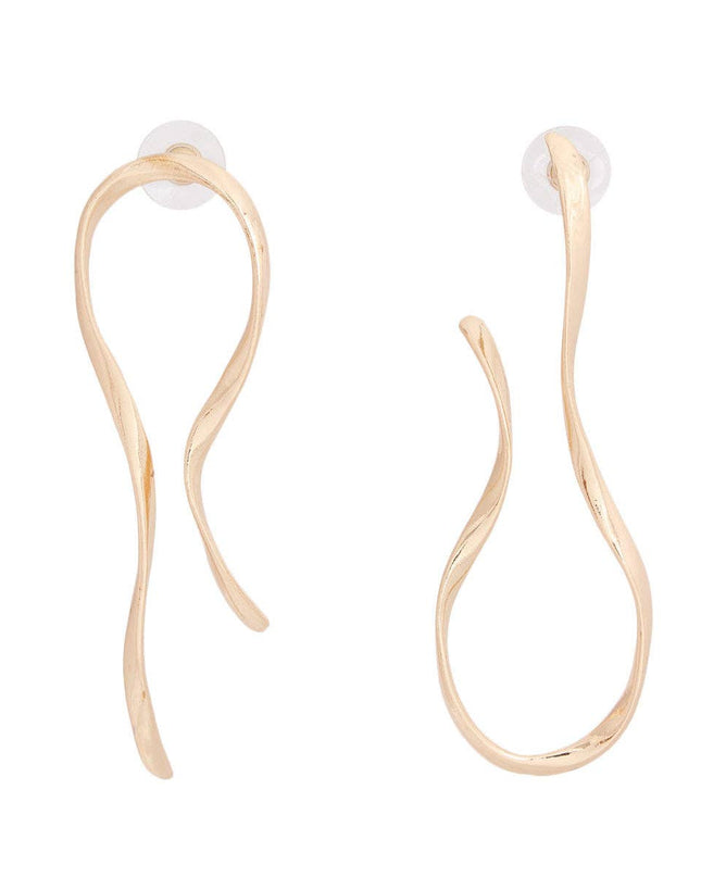 Stud Gold Medium Irregular Earrings for Women
