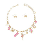 Gold / Pink / 18 + 3 inches